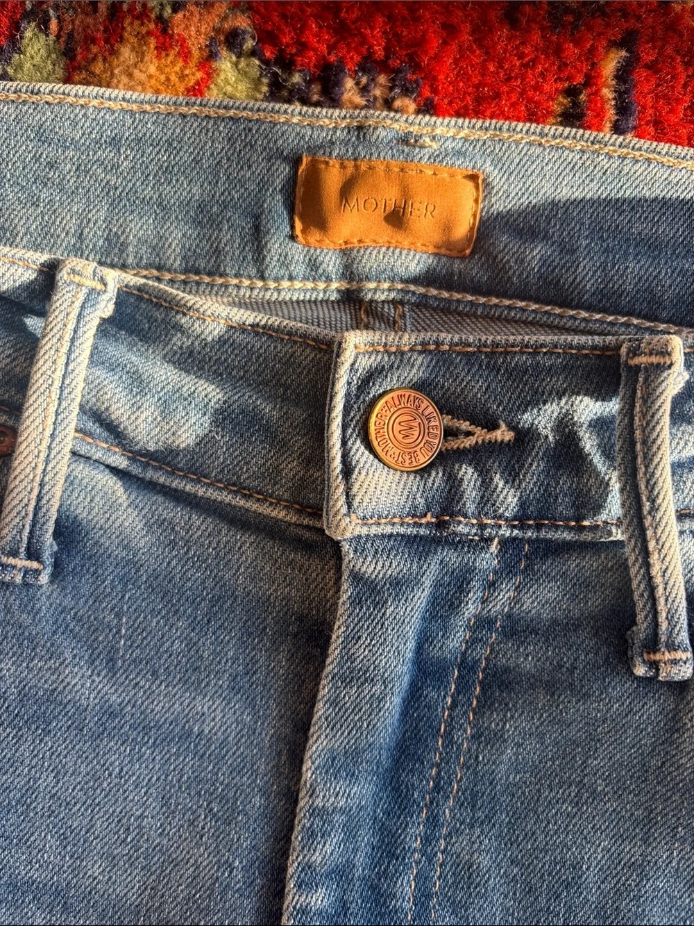 MOTHER Petite Lil Mother Lil Weekender High Rise Flare Jeans